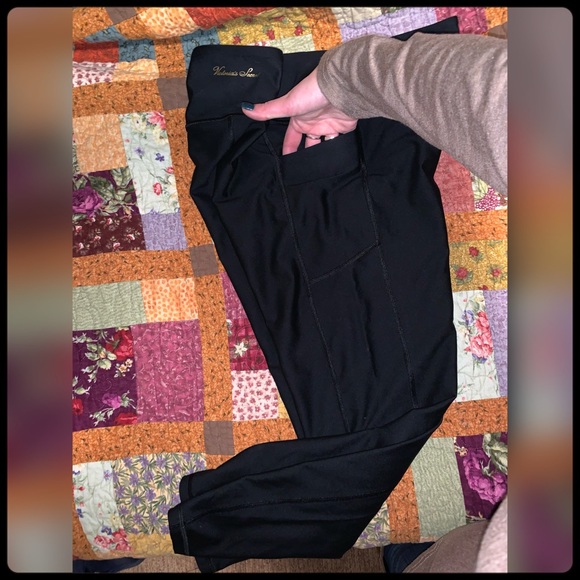 Victoria’s Secret black stretch leggings XL - Picture 1 of 5
